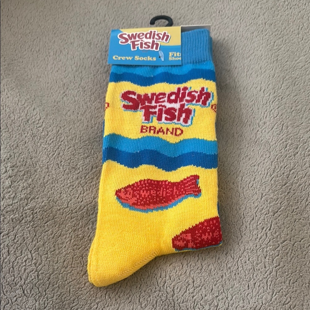 Swedish Fish fun socks
